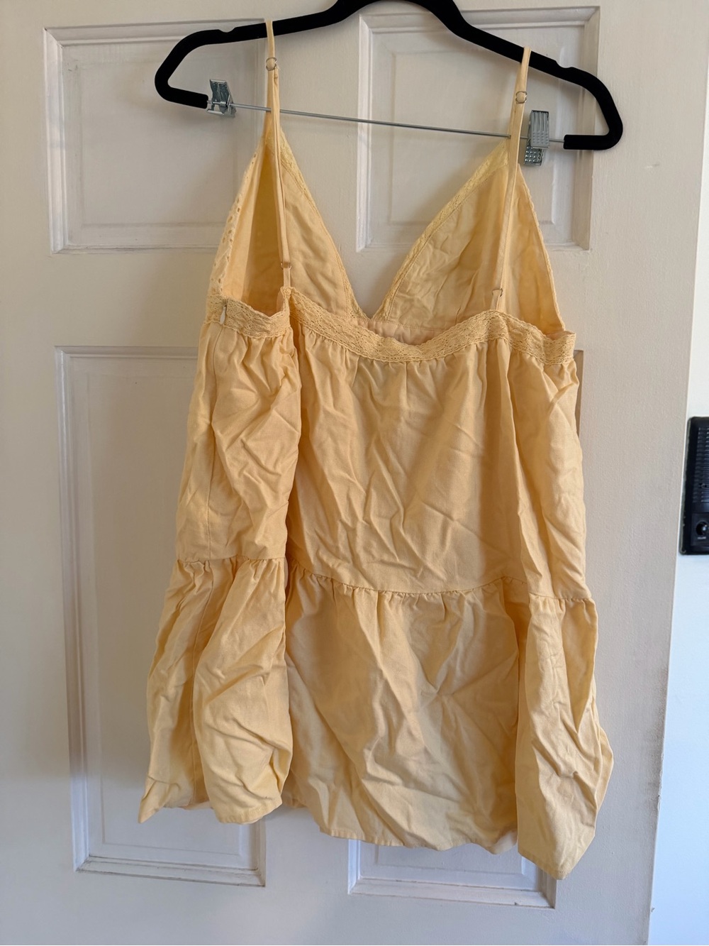 Princess Polly Pale Yellow Eyelet Cami Dress - Picture 2 of 4